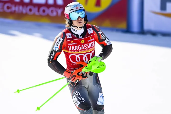 noorse skier kristoffersen de beste op de slalom in wereldbeker