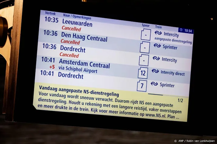 ns dienstregeling donderdag weer normaal