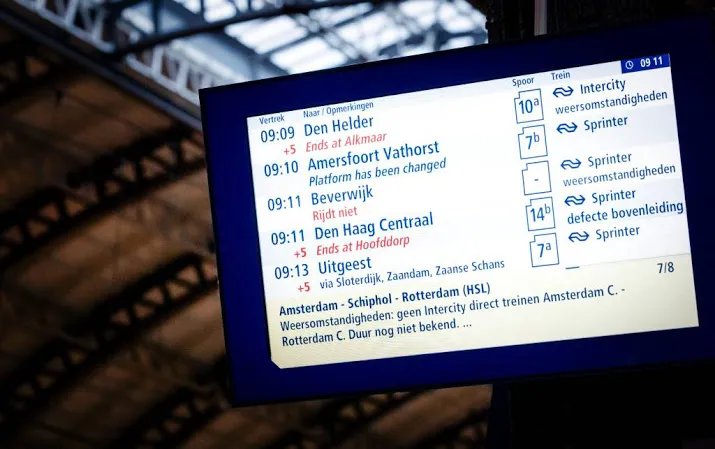 ns vrijdag nagenoeg normale treinenloop
