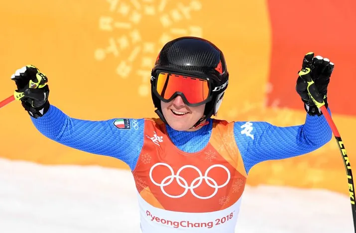 olympische titel naar goggia brons voor vonn