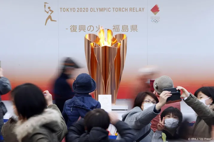 olympische vlam niet meer te zien in fukushima