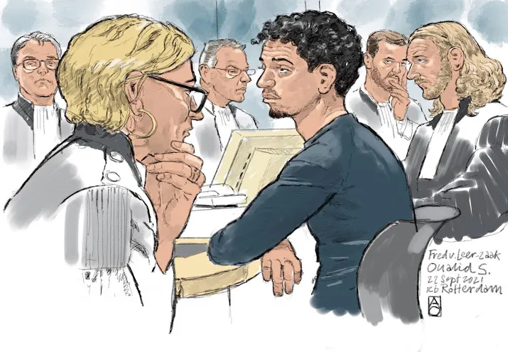 om eist 4 jaar cel in zaak gewapende overval fred van leer