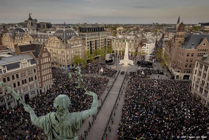 onderhoudsbeurt onttrekt monument op de dam aan het zicht