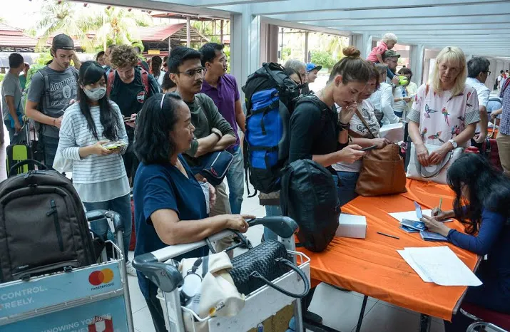 onrust en onduidelijkheid bij reizigers bali