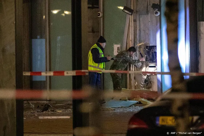 ontruiming na plofkraak in spijkenisse