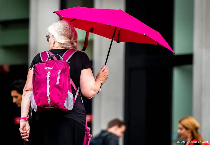 onweersbuien land uit noodweer blijft uit