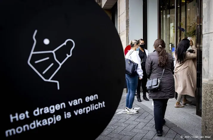 ook buiten en op werk mondkapje liever niet van stof