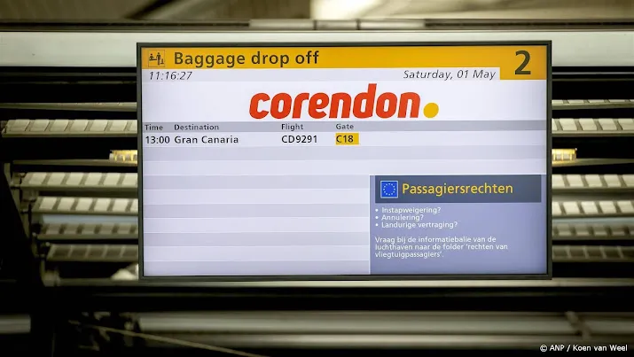 ook corendon reiziger gaat betalen voor rolkoffer als handbagage