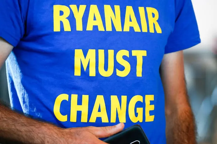 ook duitse vakbond in gesprek met ryanair