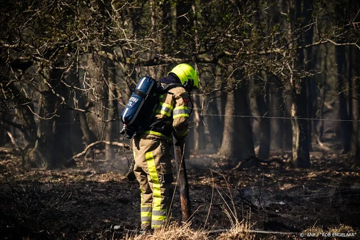 op verschillende plaatsen in de meinweg flakkeren weer vlammen op