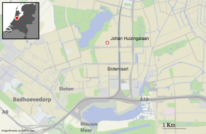 opnieuw incident in johan huizingalaan adam