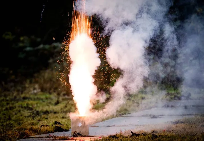 oppassen met vuurwerk wegens windstoten