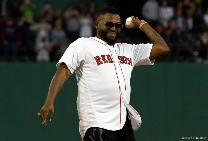 ortiz na schietpartij terug op veld red sox
