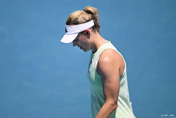 oud winnares kerber bij terugkeer in melbourne snel uitgeschakeld