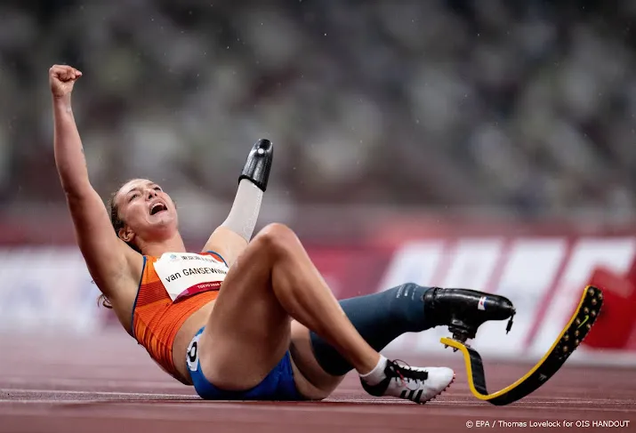 para atlete van gansewinkel pakt ook goud op 100 meter