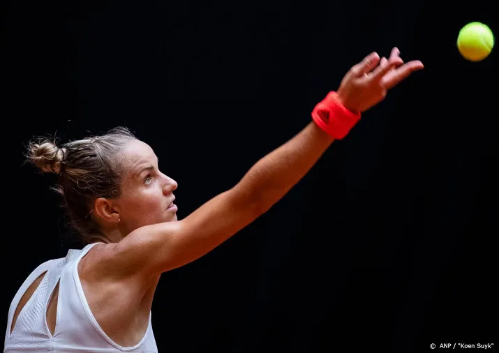 partij tennisster rus uitgesteld wegens regen