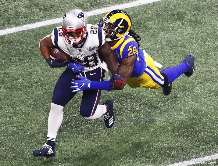 patriots winnen super bowl van rams