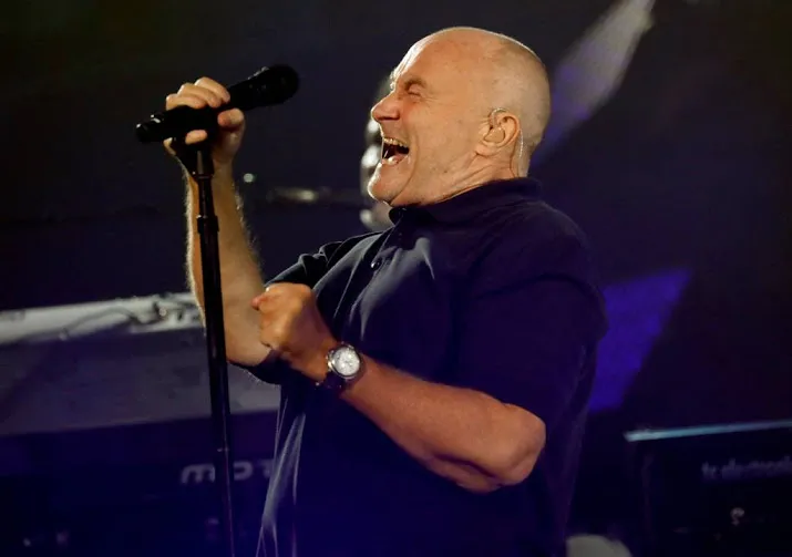 phil collins geeft concert in goffertpark