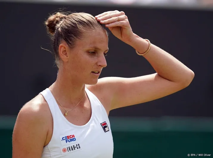 pliskova strandt na verlies lange driesetter