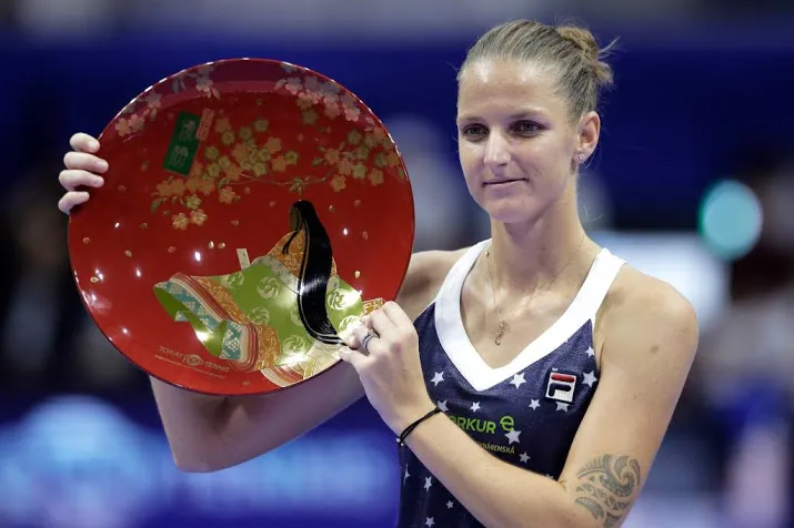 pliskova verslaat osaka in tokio