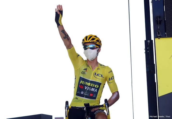 ploeggenoten geletruidrager roglic vol vertrouwen