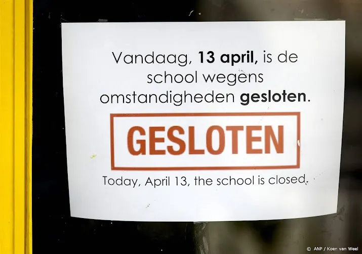 po raad schoolsluiting om bedreiging onbestaanbaar