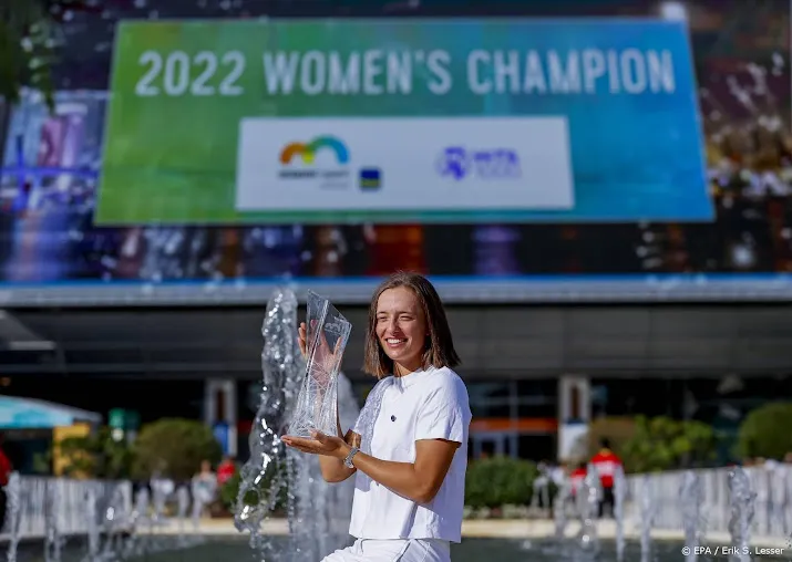 poolse tennisster swiatek officieel nummer 1 van de wereld