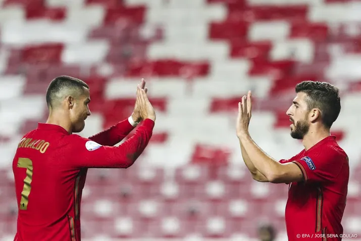 portugal speelt wk kwalificatiewedstrijd in italie