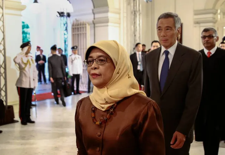 president van singapore op staatsbezoek
