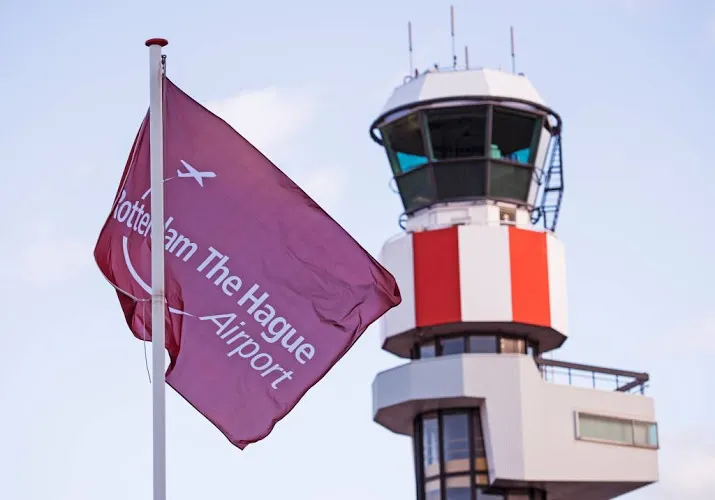 proef met baggagesysteem op rotterdam airport