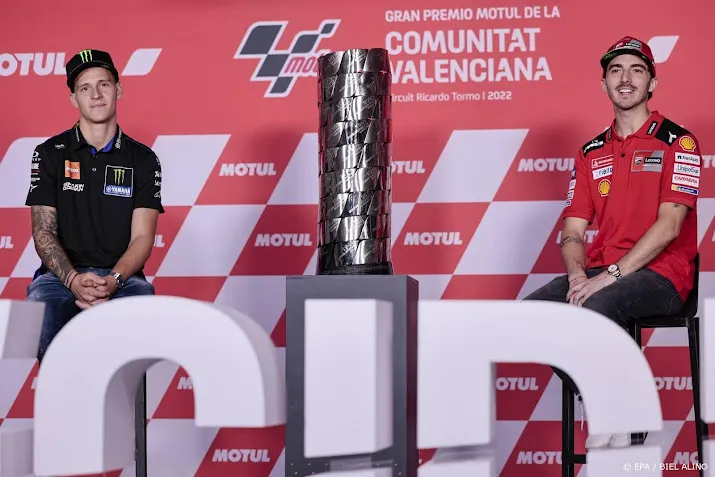 quartararo start voor wk leider bagnaia in slotrace motogp