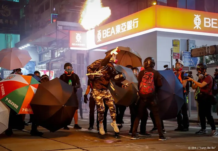 recessie hongkong door protesten