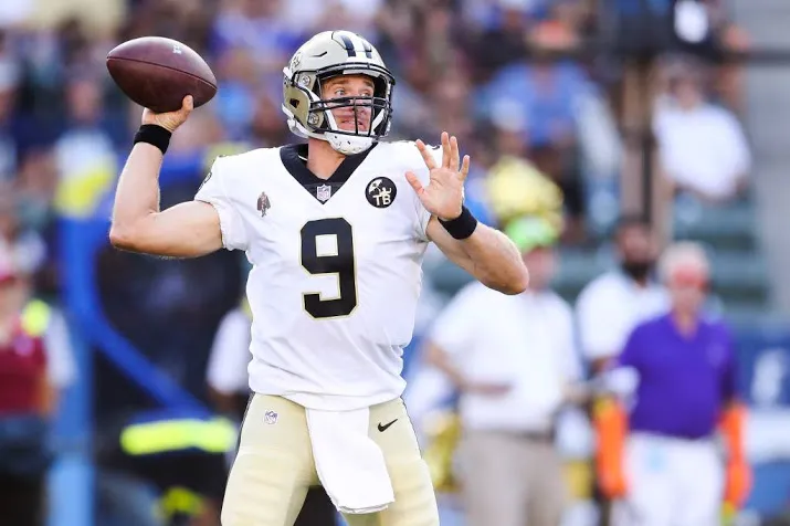 record quarterback brees in american football