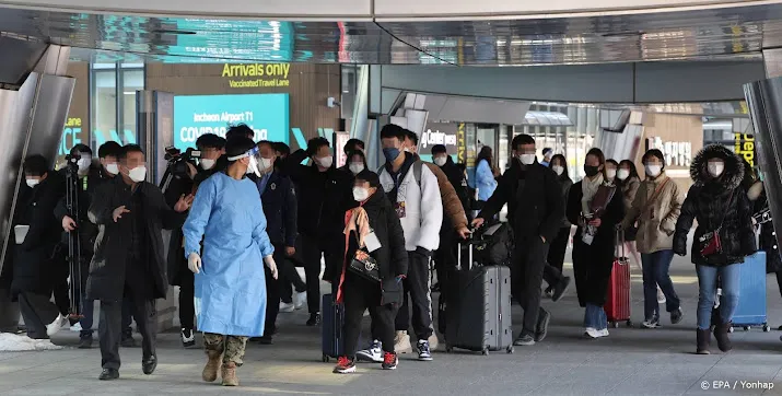 reizigers uit china krijgen dag eerder zelftest op schiphol