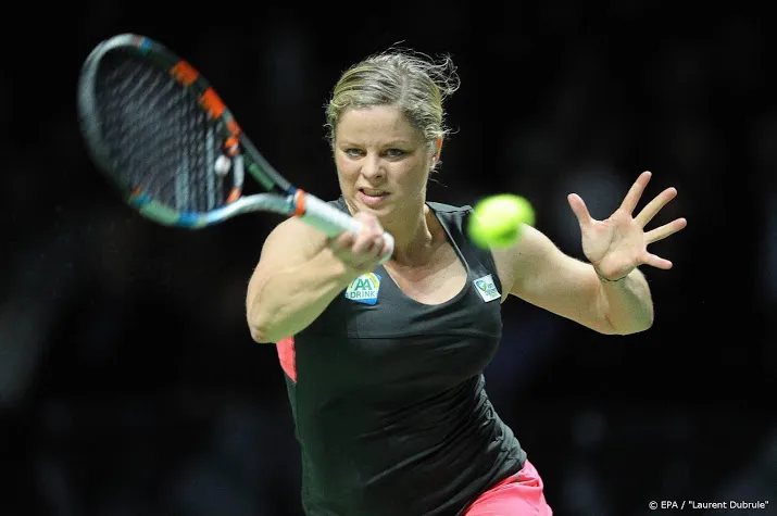 rentree tennisster clijsters twee weken eerder