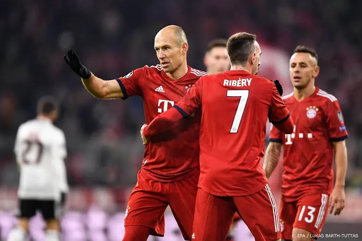 robben bij bayern munchen op de bank