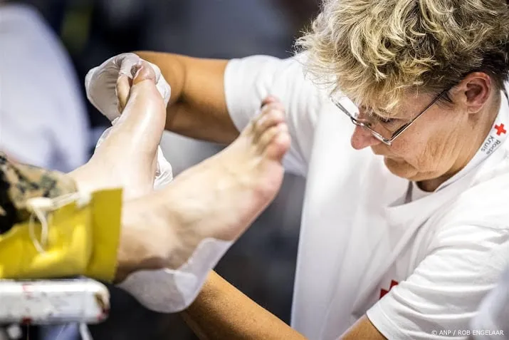 rode kruis prikt tot nu toe 350 blaren op vierdaagse