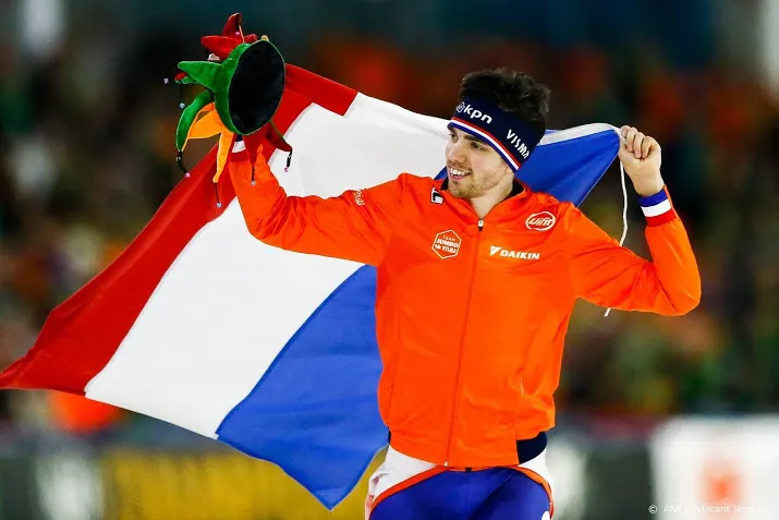 roest pakt ek goud op 5000 m met baanrecord zilver kramer