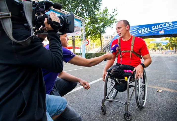 rolstoeler als eerste binnen bij vierdaagse