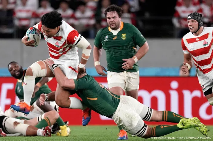 rugbyers zuid afrika schakelen japan uit