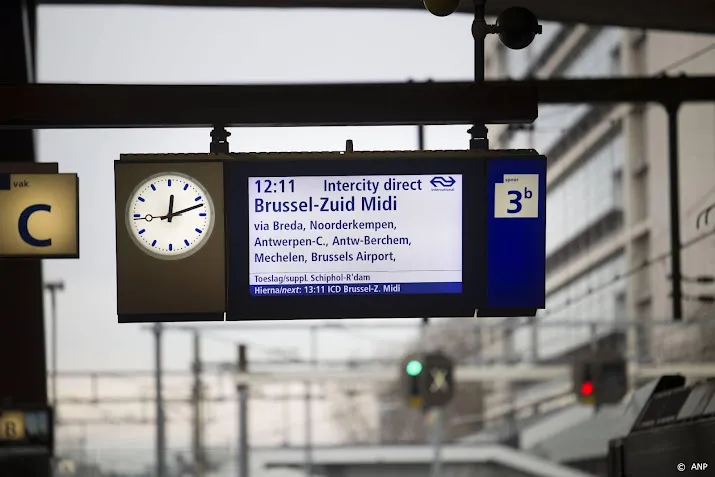 ruim 20 000 nederlanders namen afgelopen week trein naar belgie