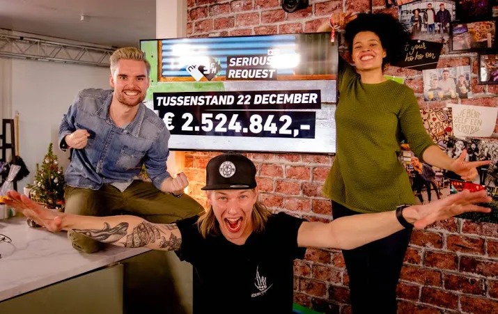 ruim 25 miljoen binnen voor serious request