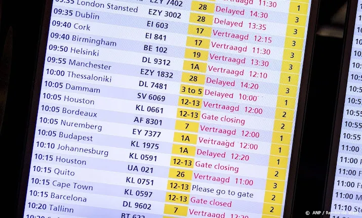ruim 300 vluchten geschrapt op schiphol vanwege noodweer