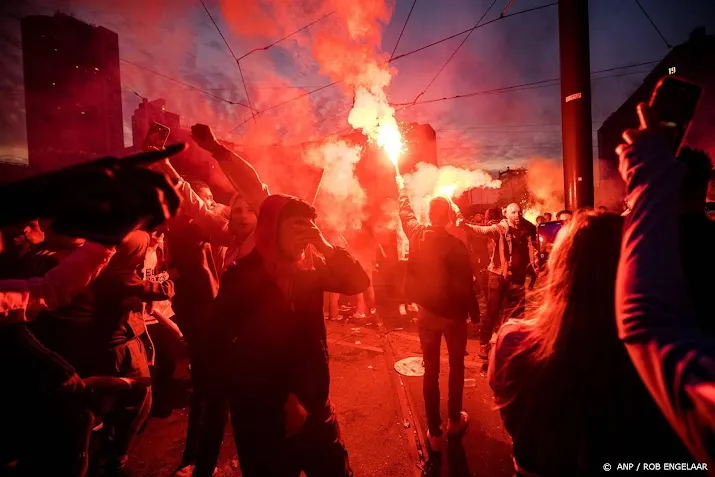 ruim 60 aanhoudingen rond kampioenswedstrijd feyenoord