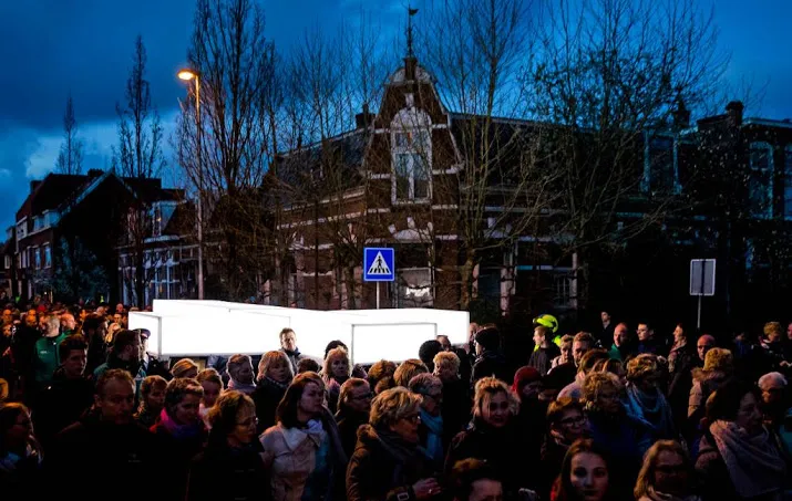 run op plekken voor processie the passion