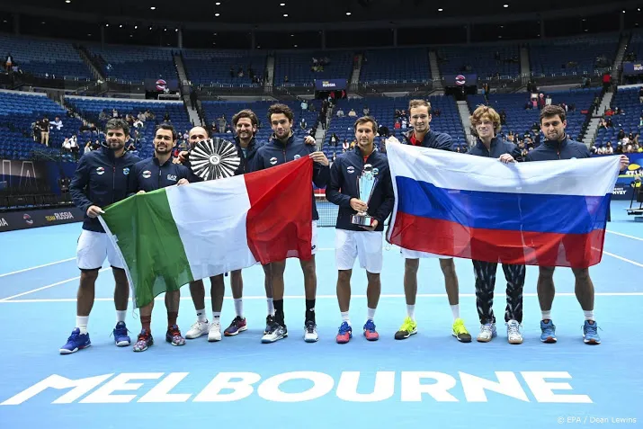 rusland verslaat italie in finale atp cup