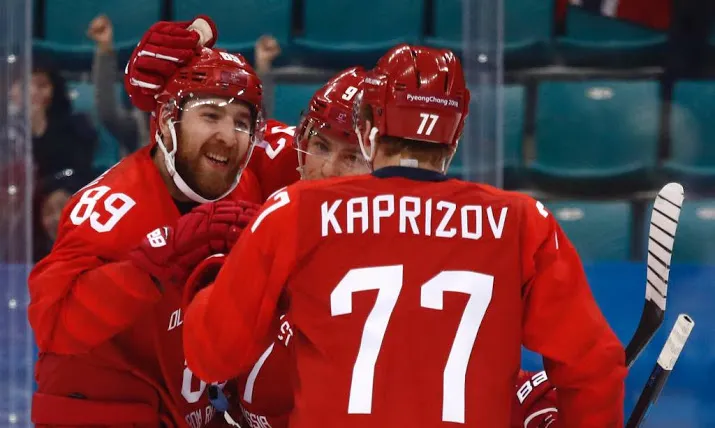 russische ijshockeyers naar halve finales