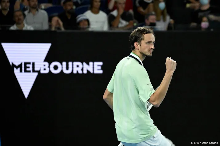 russische tennisser medvedev weer in finale australian open
