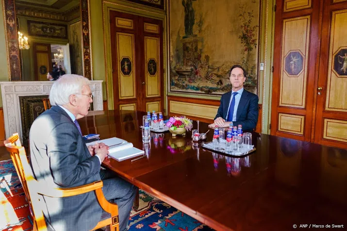 rutte met informateur indringend over vertrouwen gesproken