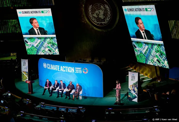 rutte op klimaattop tijd van woorden voorbij
